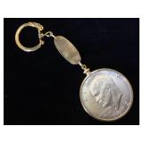 1972 Eisenhower Dollar keychain