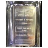 10 oz. .999 Fine Silver Bar, NTR METALS