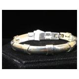 Sterling linked  bracelet, 33.6g