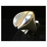 Sterling ring, size 8, 19.1g