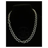 Sterling chain necklace, 16 in. Length, 22.1g