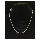 14k GOLD Chain necklace, 16 in. Length, 2.8g