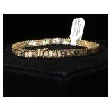 14k GOLD Tri-color bracelet, 13.3g