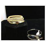 2- Leather gemstone &  embellished Kalifano