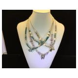 4- Southwest style necklaces, hearts, butterfly &
