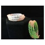 2- Gorgeous Glass Kalifano bracelets