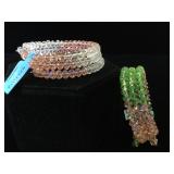 2-Gorgeous Glass Kalifano bracelets