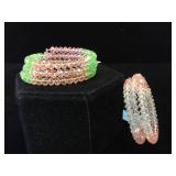 2- Gorgeous Glass Kalifano bracelets