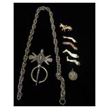 Assortment of fashion jewelry items