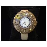Be Dazzled watch by Kalifano, w/ crystals &