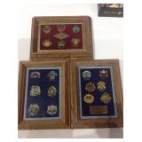 Union 76 dodgers pins framed