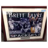 Brett favre autographed picture