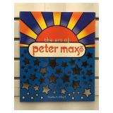 Autographed Peter Max hardcover book The Art of