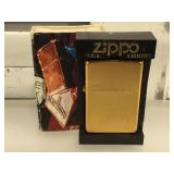 Brand new Zippo lighter with box - gold-plated -