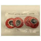 Set of 1964 The Beatles 1-inch pins - by Sel Taeb