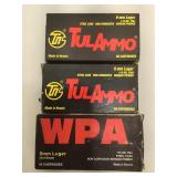 150 rounds 9mm ammo - Tulammo and WPA 115 Gr FMJ