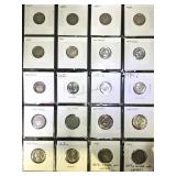 Coinage, 10- Roosevelt Dimes, 8-Silver, 2- V