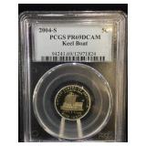 2004-S PCGS PR69 DCAM keel Boat Nickel