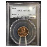 2004 PCGS MS66RD  Lincoln Penny