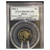 2005-S. PCGS PR69 DCAM  Bison Jefferson Nickel