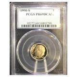 1990-S PCGS PR69 DCAM Roosevelt Dime