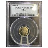 1994-S. PCGS PR69 DCAM Silver Roosevelt Dime