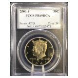 2001-S  PCGS PR69 DCAM KENNEDY HALF DOLLAR