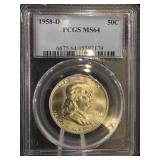 1958-D  PCGS MS64 Franklin Half Dollar
