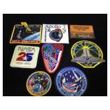 Collection of 8 vintage NASA patches