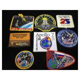 Collection of 8 vintage NASA patches