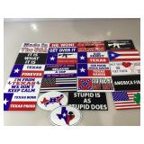 20 new bumper  stickers