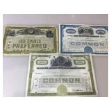 Vintage Canceled Shares, Erie Railroad Co. & more