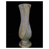 Onyx vase, 10 in. Tall