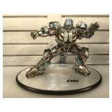 12 in tall Transformer composite statue on base -