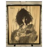 Framed Aldo Luongo print - plate signed - framed