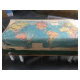 Vintage 1952 Rand McNally schoolhouse world map -