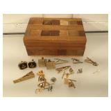 Lot of pins and tie-tacks - 2 sterling silver