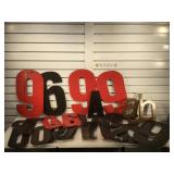 Lot of various numbers and letters - assorted