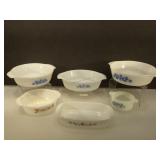 Vintage milk glass bakeware - Pyrex, Fire King