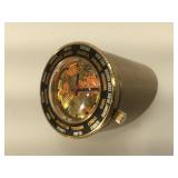 Vintage Mentor world time winder desk clock -