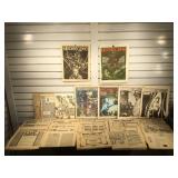 Lot of vintage comic and art magazines and more