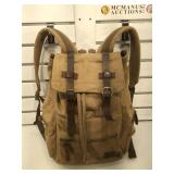 Vintage Hynes Eagle brand backpack with leather