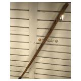 36 in long carved wooden walking stick