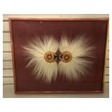 American Indian hand made art using horse hair &