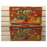 2 1984 GI Joe figurine collector cases