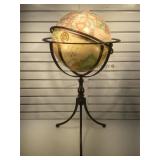 Universal 15 inch diameter globe, World Antique