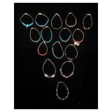 15 Southwest bracelets w/ stones