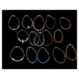 15 Southwest bracelets w/ stones