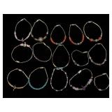 15 Southwest bracelets w/ stones