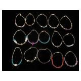 15 Southwest bracelets w/ stones